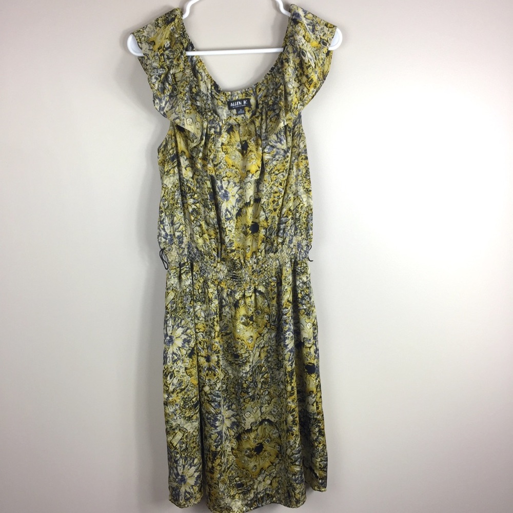 ALLEN B by ALLEN SCHWARTZ yellow dress - Picture 2 of 8